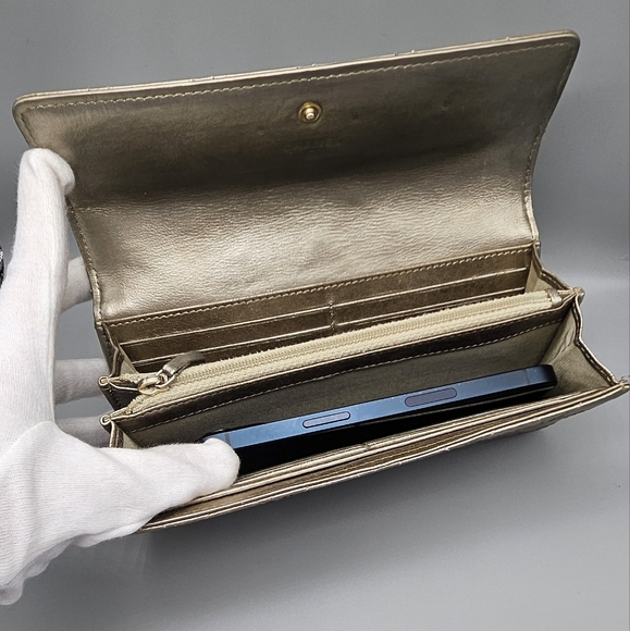 💛CANEL Gold Quilted Wallet/Clutch💛 - Picture 11 of 16